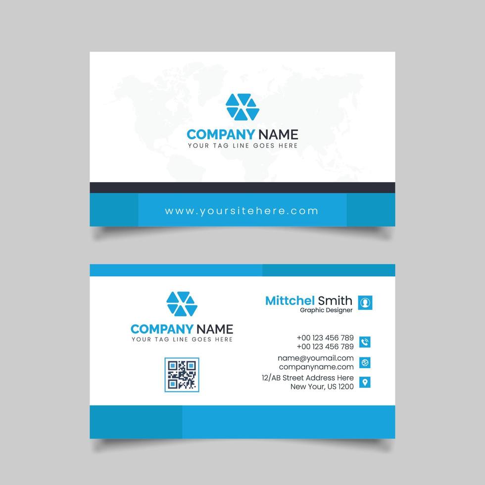 Real estate agent business card design template. Modern abstract company corporate clean creative elegant Real estate agency realtor home rental business card design vector