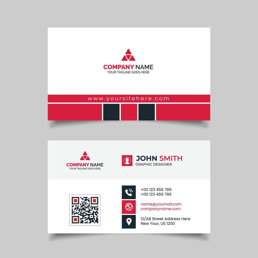 Modern real estate business card Vector template design