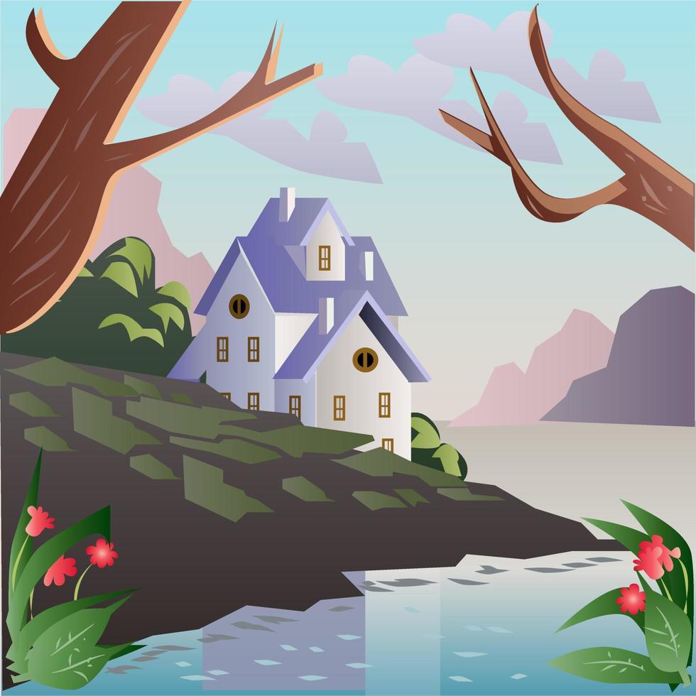 Home by The Sea vector