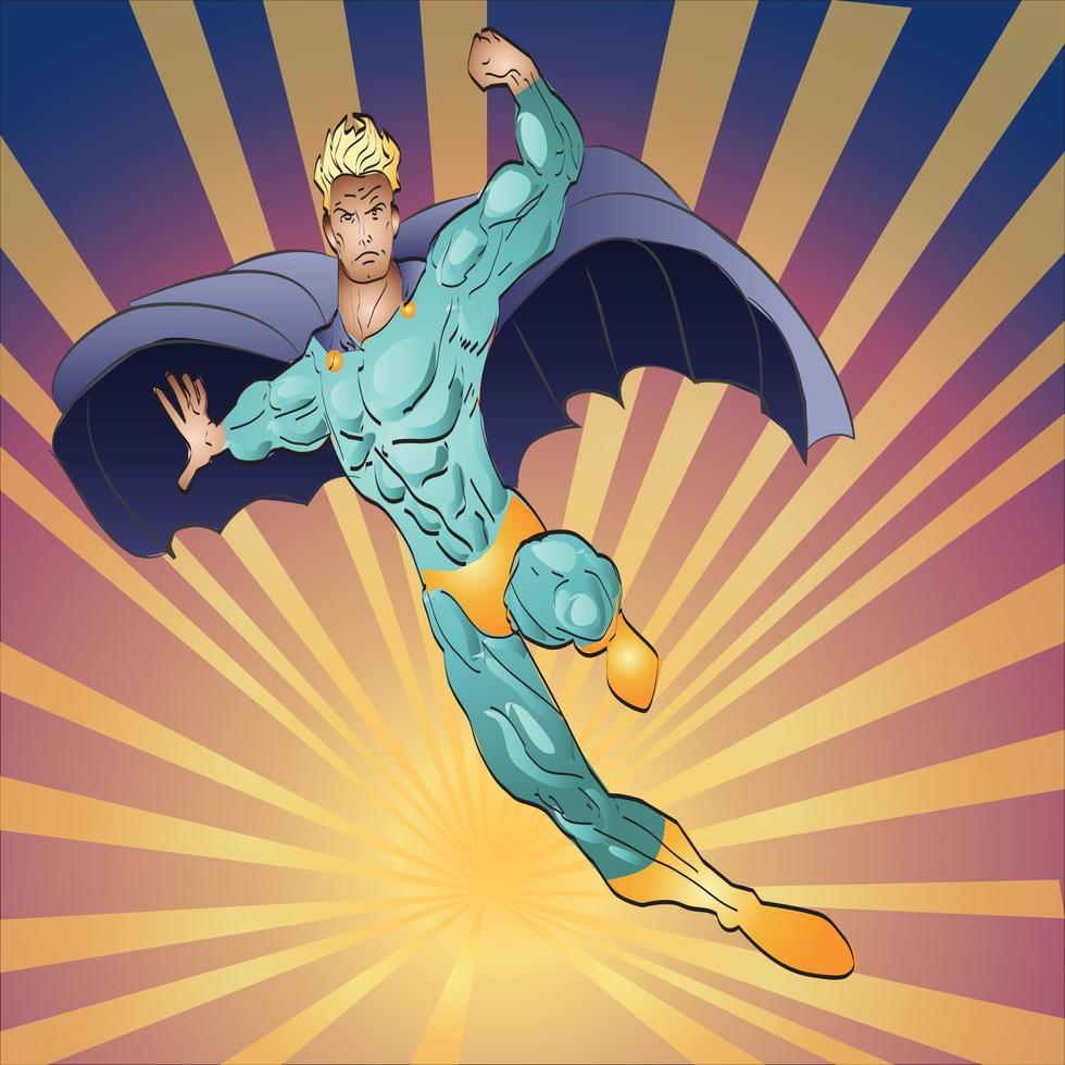 Space Superhero Character vector