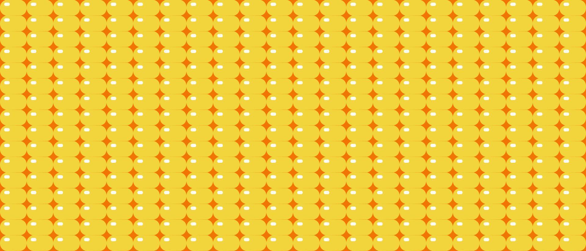 Vector background. Yellow corn, Corn grain in the form of a seamless background. Maize plant. Realistic vector creative illustration