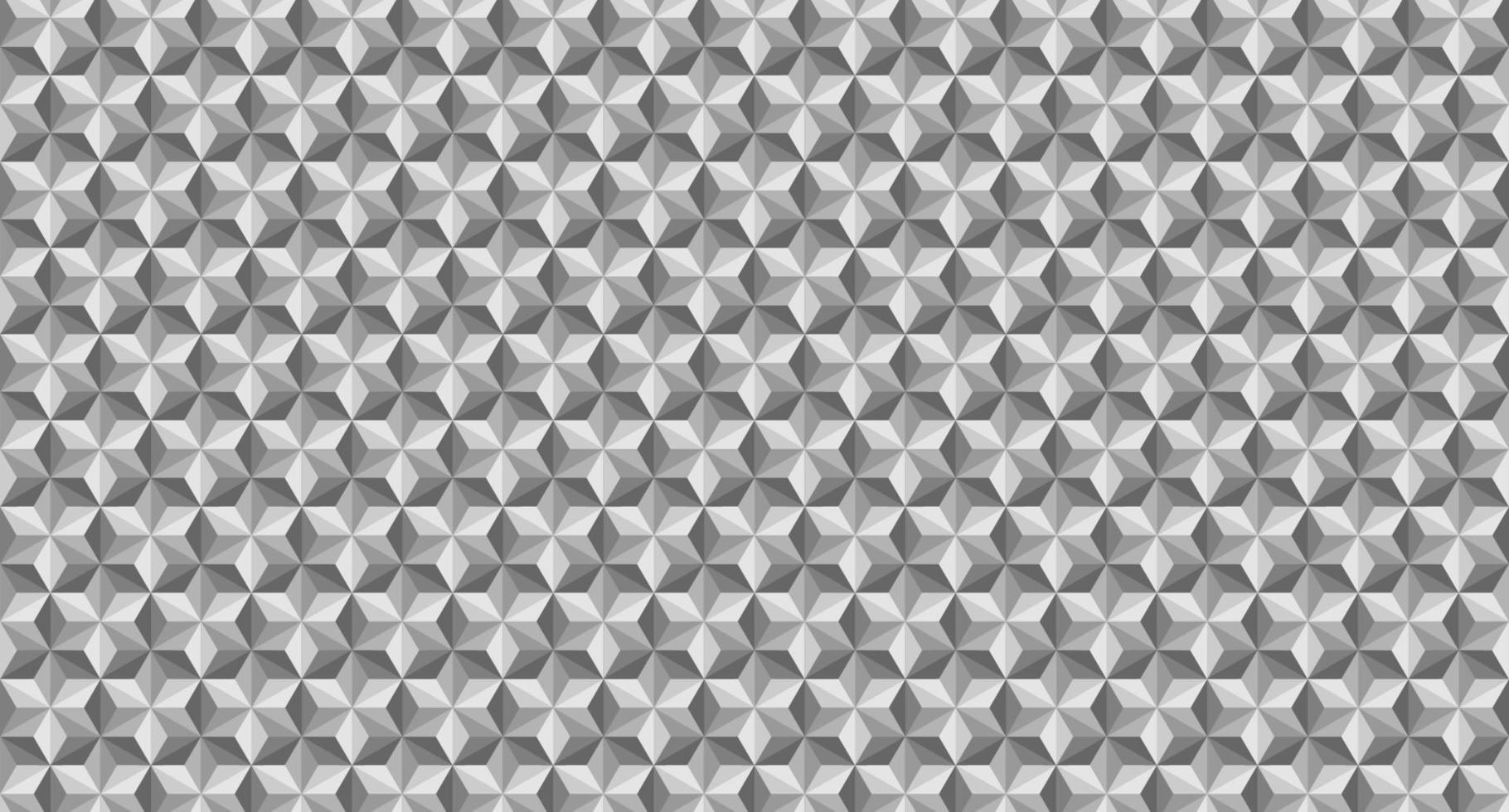 Background pattern seamless cube and triangle, silver luxury. Vector modern seamless geometry pattern