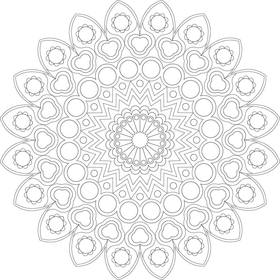 Mandala coloring pages vector