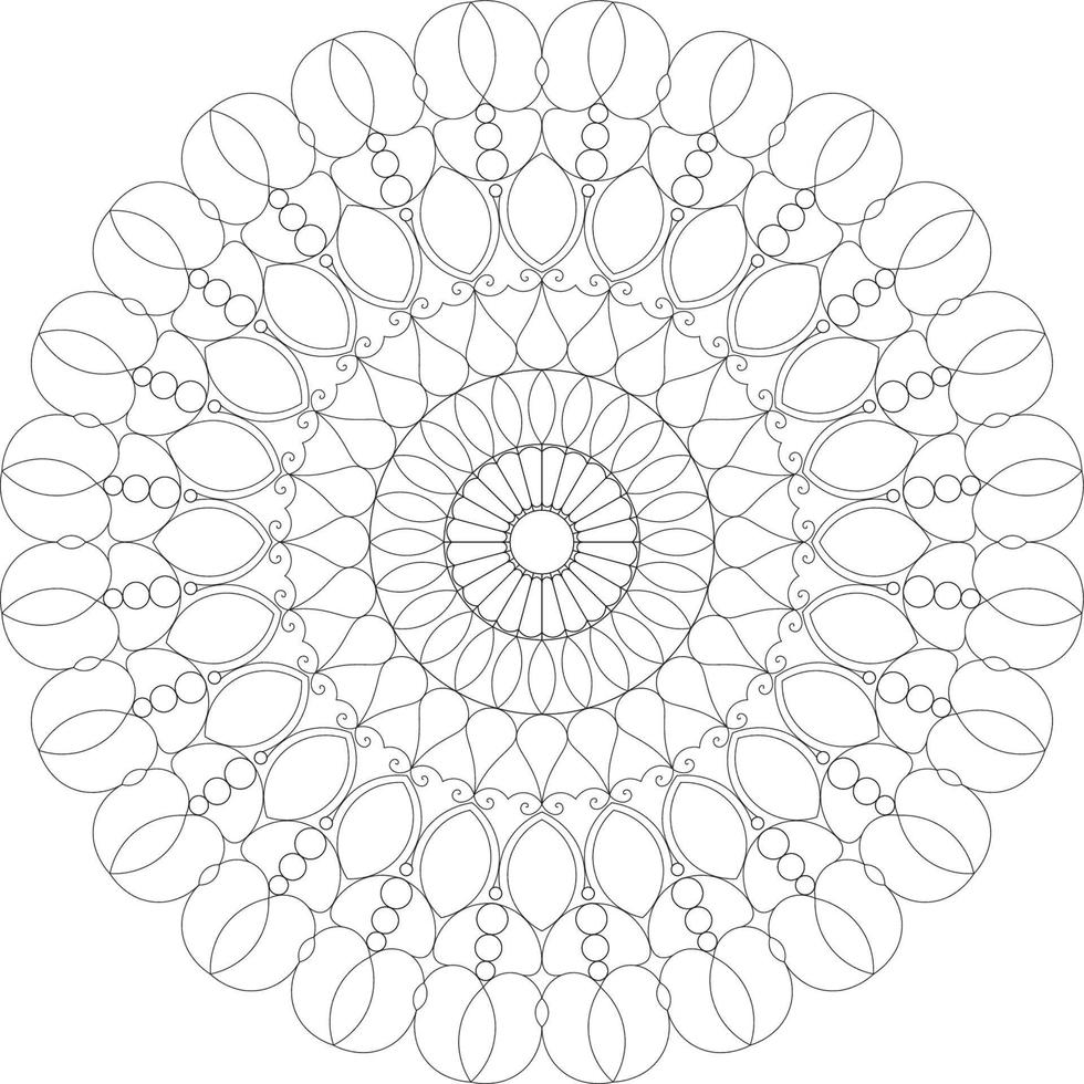 Mandala coloring pages vector