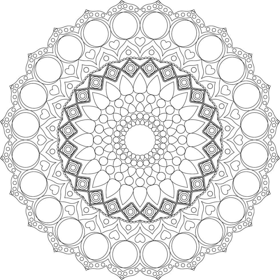 Mandala coloring pages vector