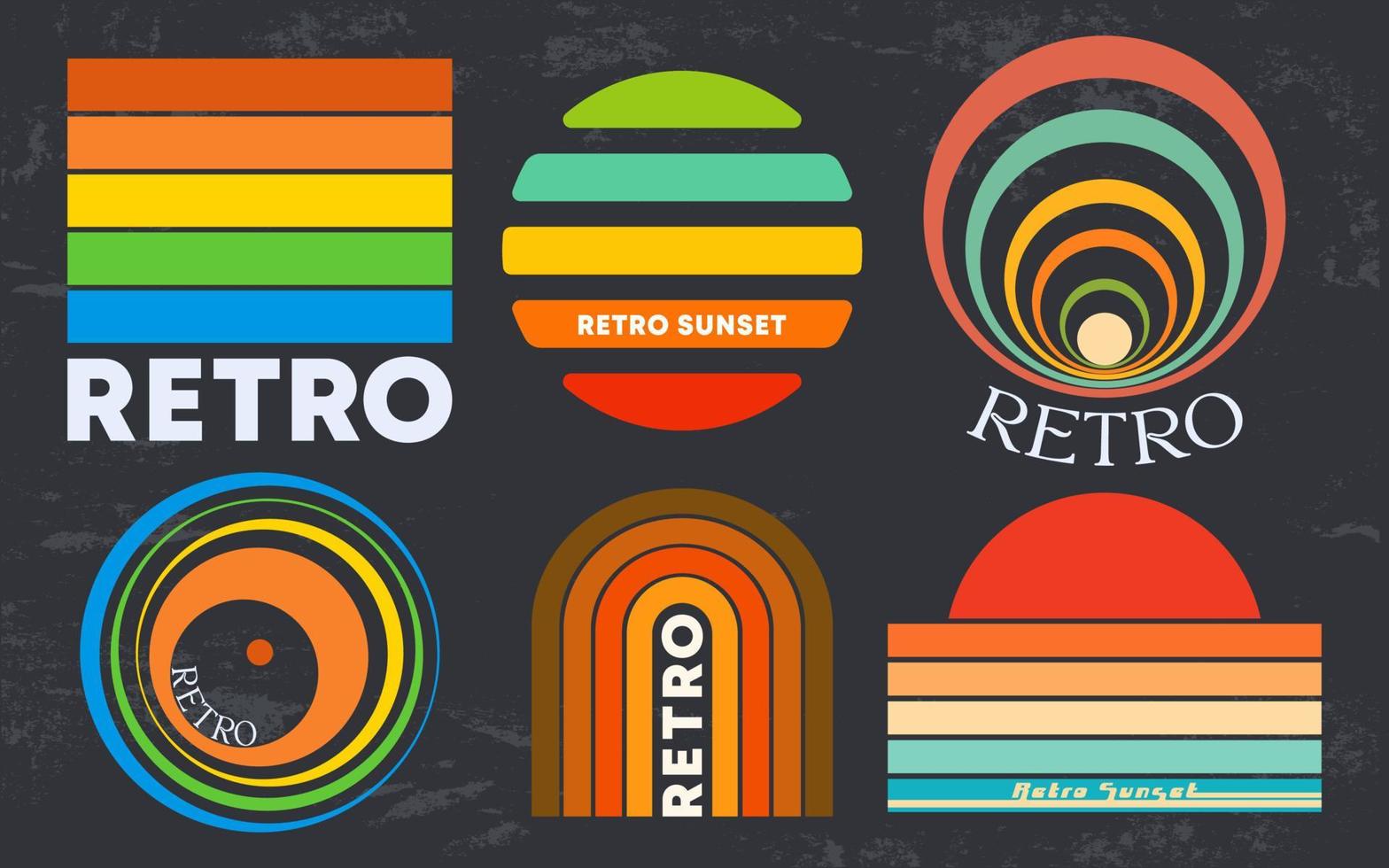 impresión de diseño retro para sello de camiseta, aplicación de camiseta vintage, tipografía de moda, insignia, ropa de etiqueta, jeans y ropa informal. ilustración vectorial vector