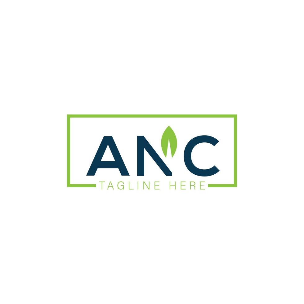 ANC letter logo design on WHITE background. ANC creative initials letter logo concept. ANC letter design. vector