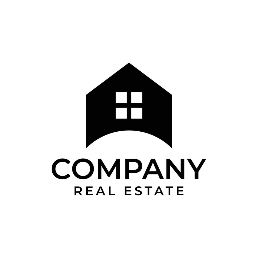 Simple house silhouette logo design 9577256 Vector Art at Vecteezy