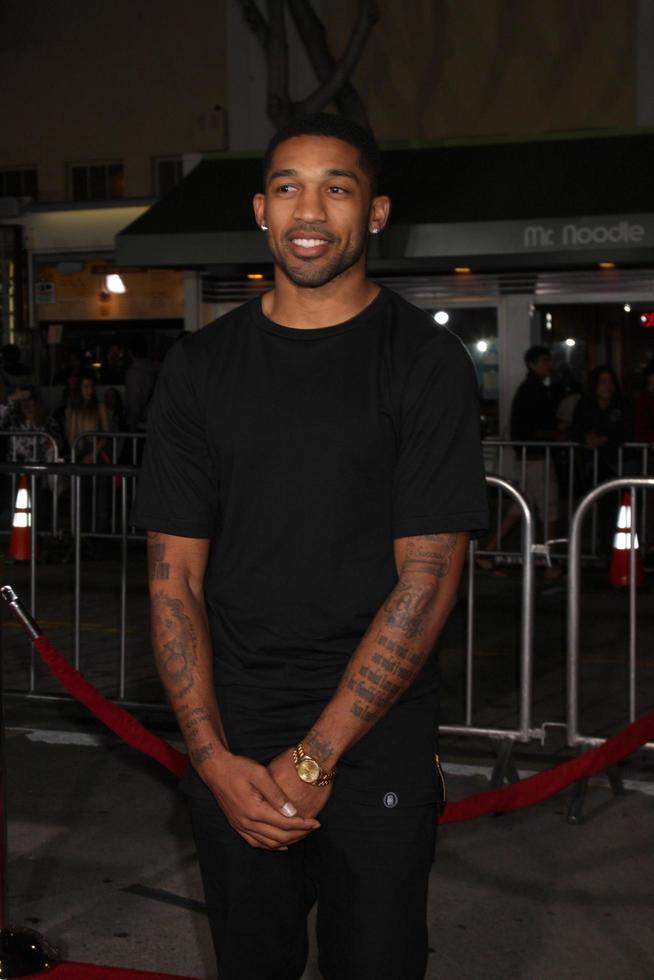 LOS ANGELES, FEB 24 - Orlando Scandrick at the Non-Stop Premiere at Village Theater on February 24, 2014 in Westwood, CA photo