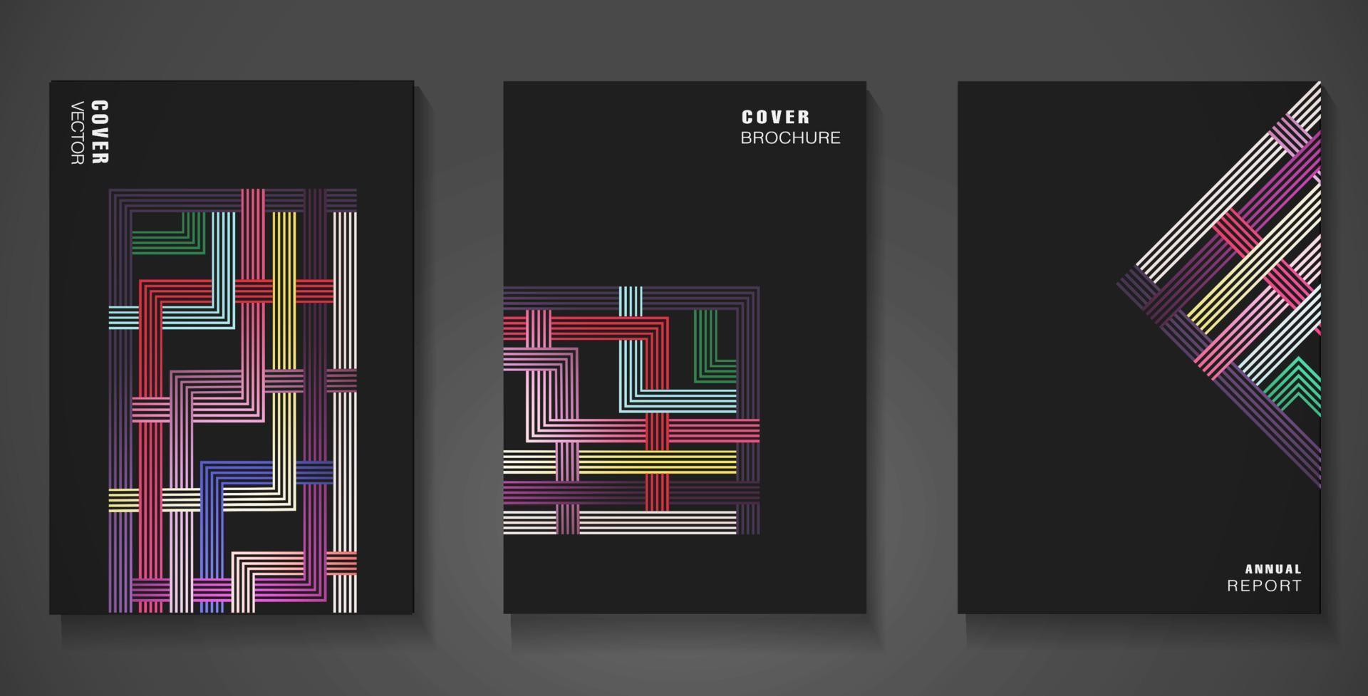 elegante diseño de portada abstracto perfecto para plantillas de folletos de empresas vector