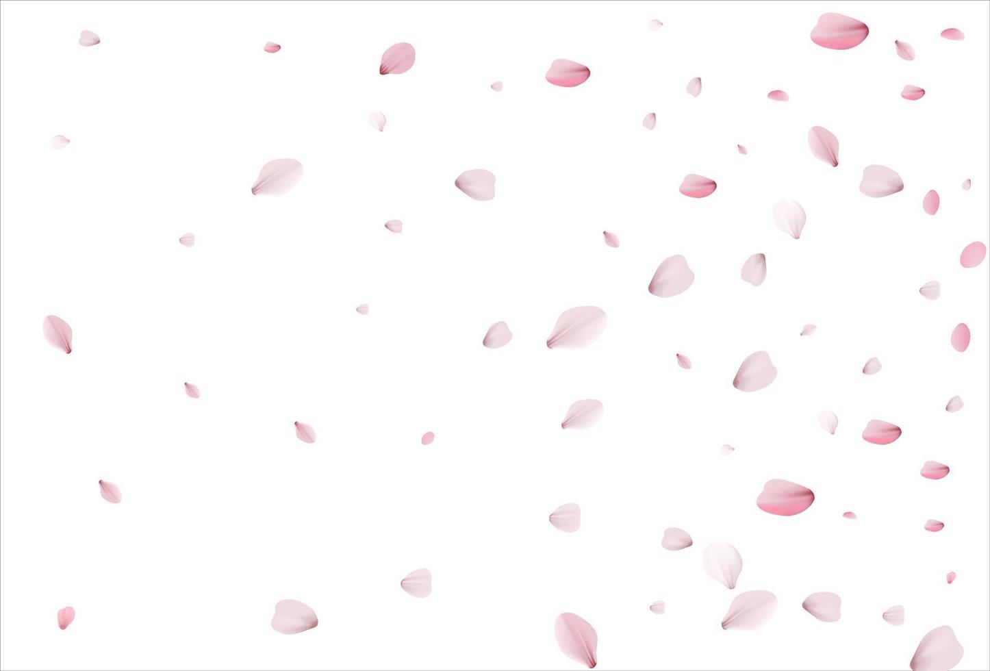 telón de fondo de pétalos de cerezo. fondo de pétalos de sakura. vector