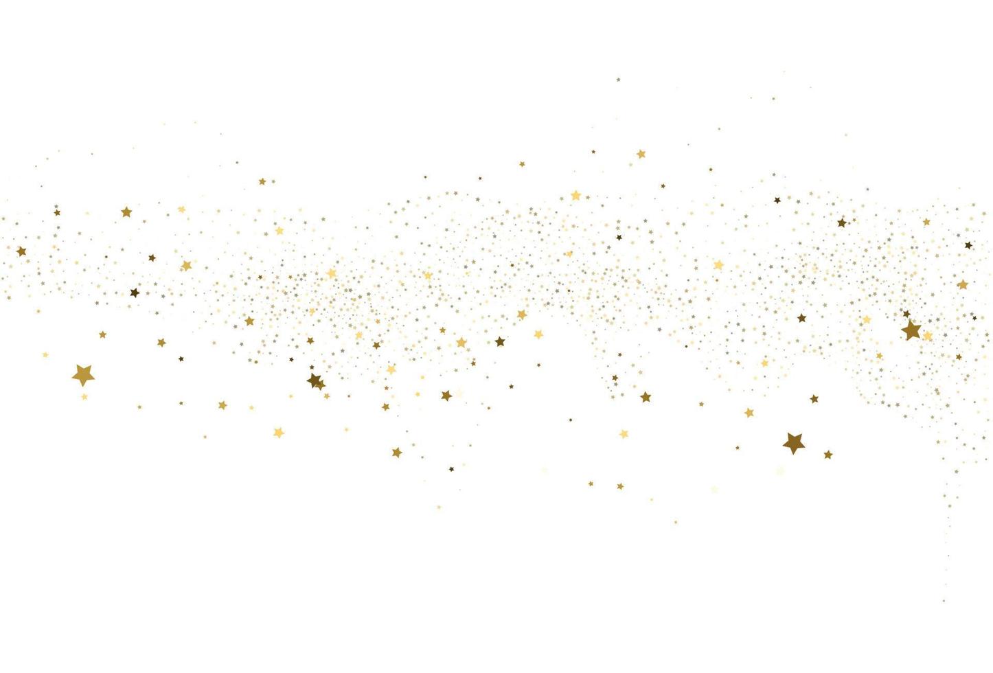 Light gold and light silver glitter confetti background. vector