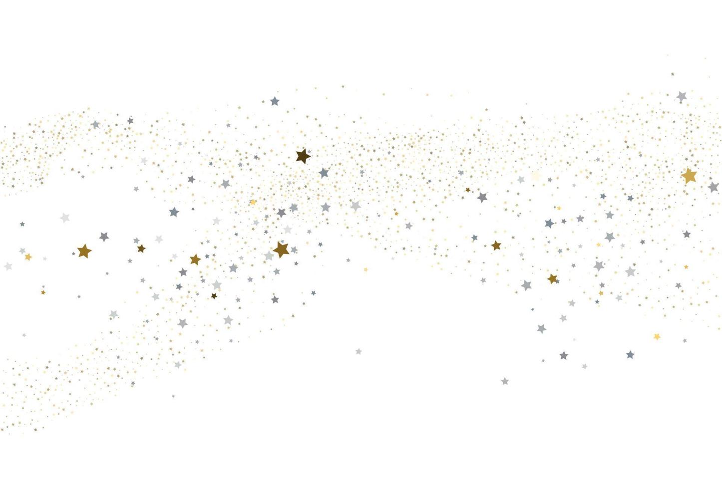 Light gold and light silver glitter confetti background. 9578968 Vector