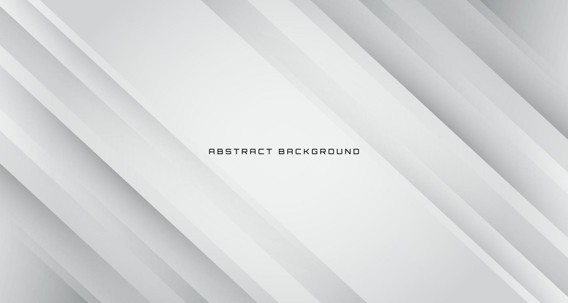 3D white geometric abstract background overlap layer on bright space with line effect decoration. Graphic design element future style concept for banner, flyer, card, brochure cover, or landing page vector