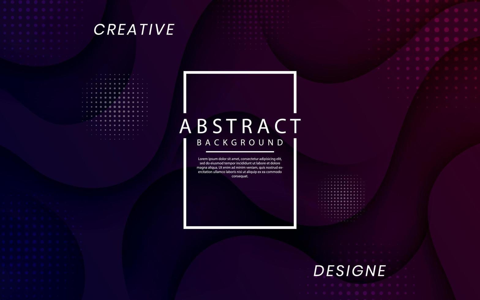 3D blue purple geometric abstract background overlap layer on dark space with dynamic fluid waves effect style decoration. Template element liquid concept for flyer, banner, cover, or landing page vector