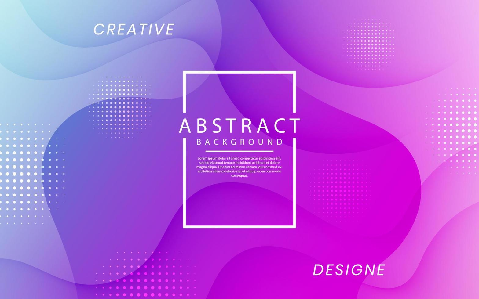 3D blue purple geometric abstract background overlap layer on bright space with dynamic fluid waves effect style decoration. Template element liquid concept for flyer, banner, cover, or landing page vector
