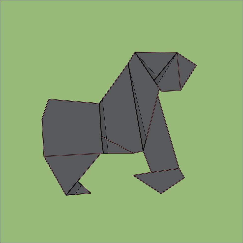 flat icon gorilla vector