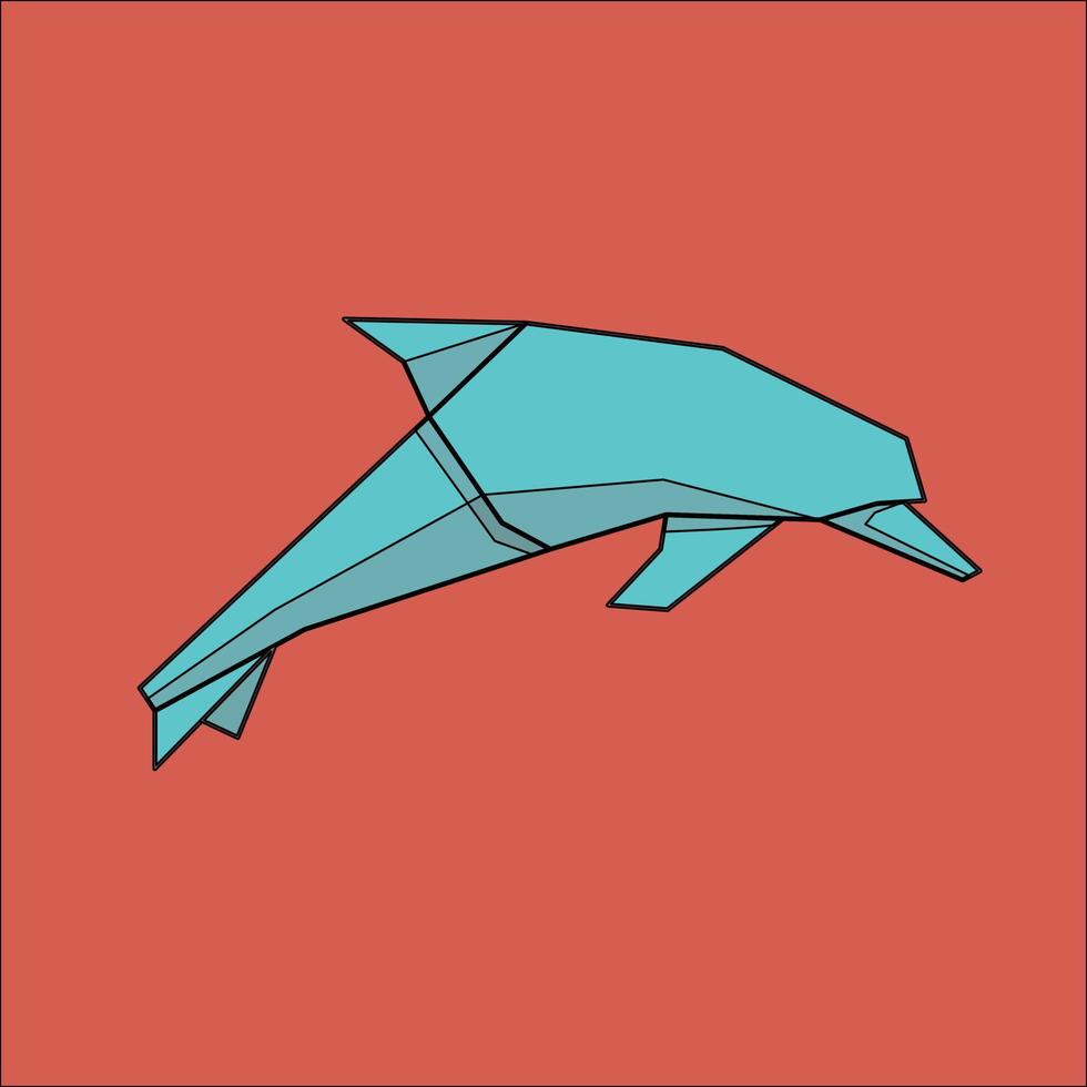flat icon dolphin vector