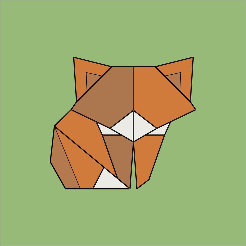 flat icon fox vector