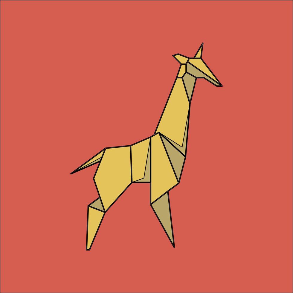 flat icon giraffe vector