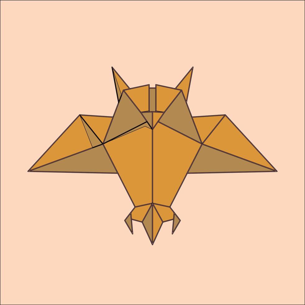 buho de icono plano vector