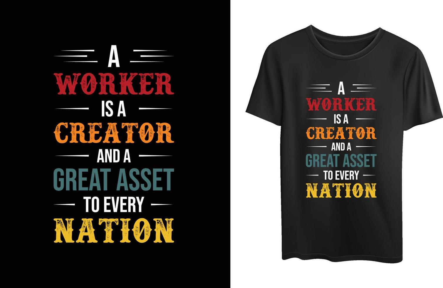 Labor Day Tshirt Design vector