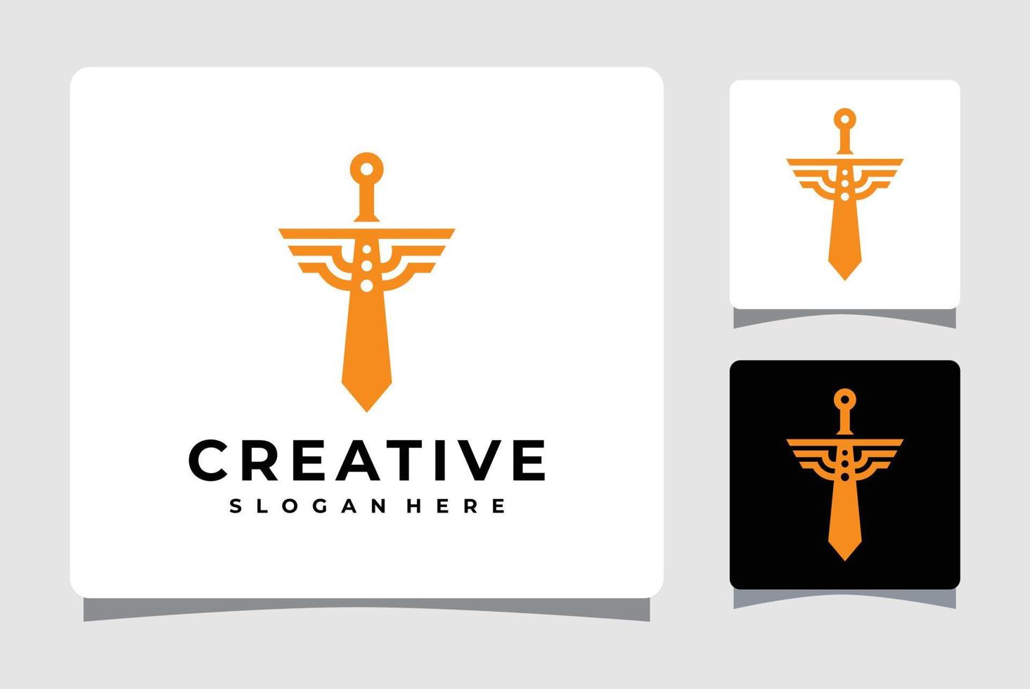Sword Logo Template Design Inspiration vector