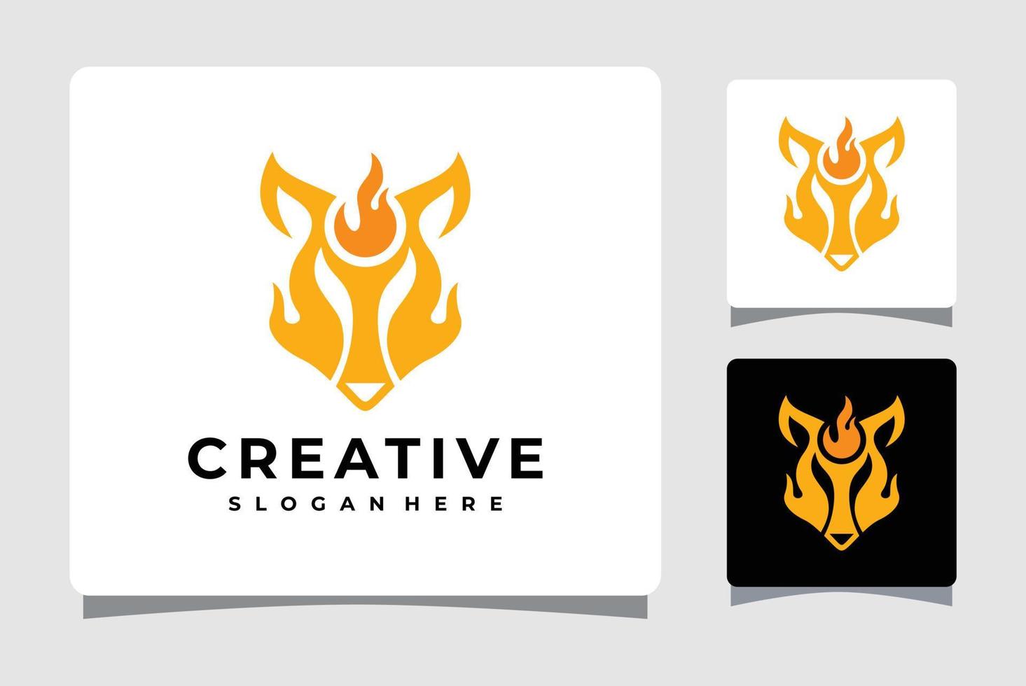 Fox Logo Template Design Inspiration vector