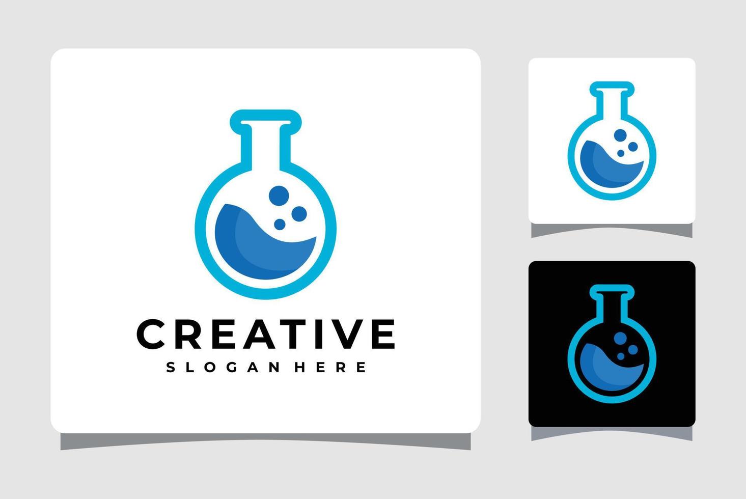 inspiración de diseño de plantilla de logotipo de laboratorio vector