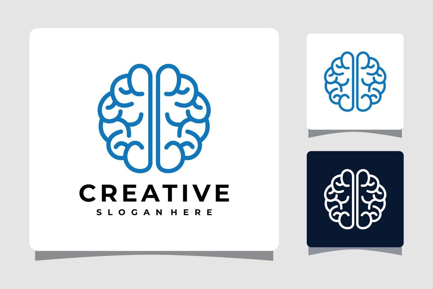 Brain Logo Template Design Inspiration vector