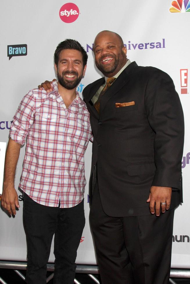 LOS ANGELES, AUG 1 - Joshua Gomez, Mark Christopher Lawrence arriving at the NBC TCA Summer 2011 All Star Party at SLS Hotel on August 1, 2011 in Los Angeles, CA photo