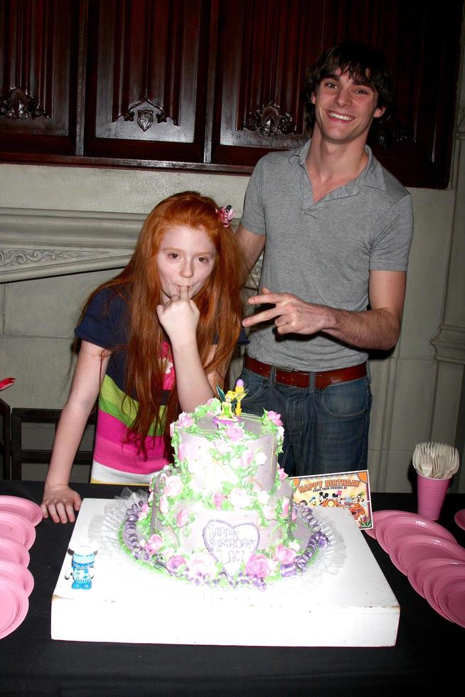 LOS ANGELES, FEB 15 -  Lacianne Carriere, RJ Mitte at the Lacianne Carriere birthday party at the El Capitan Theater on February 15, 2013 in Los Angeles, CA photo