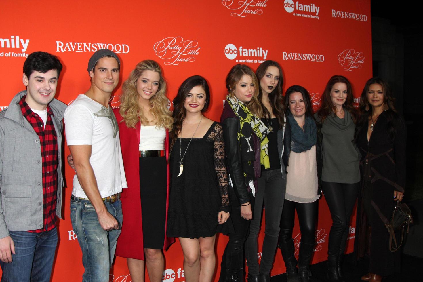 LOS ANGELES, OCT 15 - Pretty Little Liars Cast at the Pretty Little Liars Halloween Espisode Screening at Hollywood Forever Cemetary on October 15, 2013 in Los Angeles, CA photo