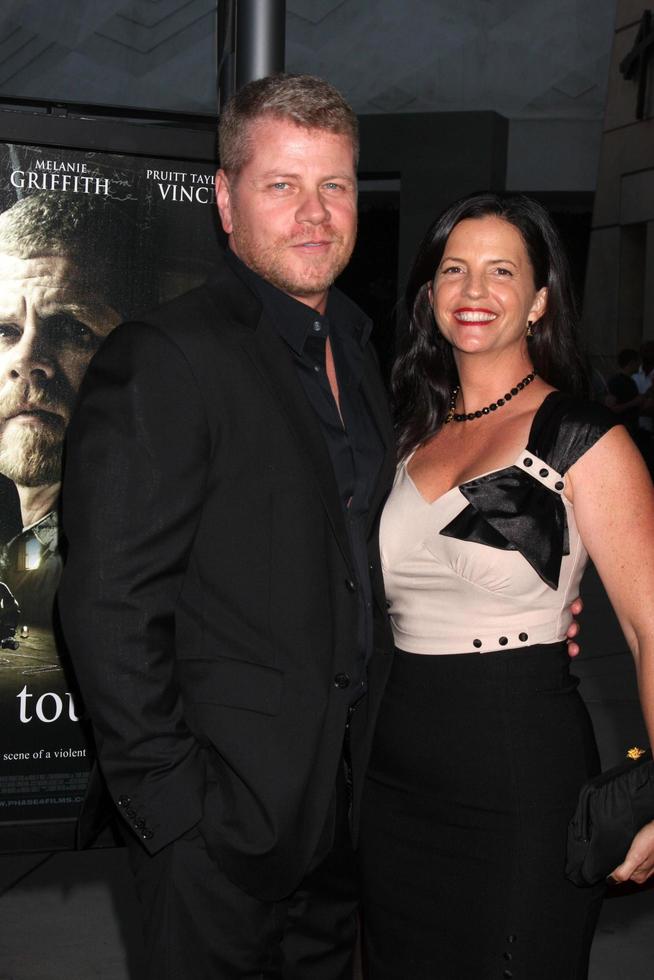 LOS ANGELES, AUG 14 - Michael Cudlitz, Rachel Cuditz at the Dark Tourist LA Premiere at the ArcLight Hollywood Theaters on August 14, 2013 in Los Angeles, CA photo