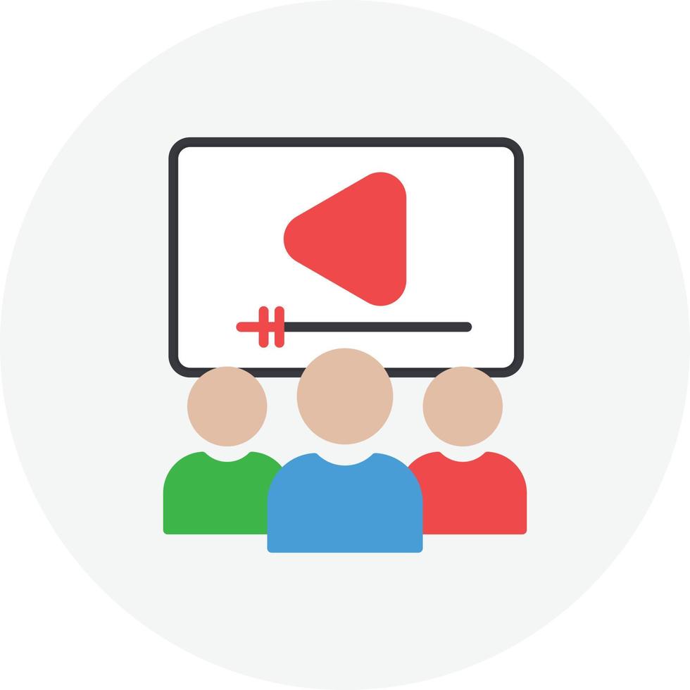 Webinar Flat Circle 9582562 Vector Art at Vecteezy