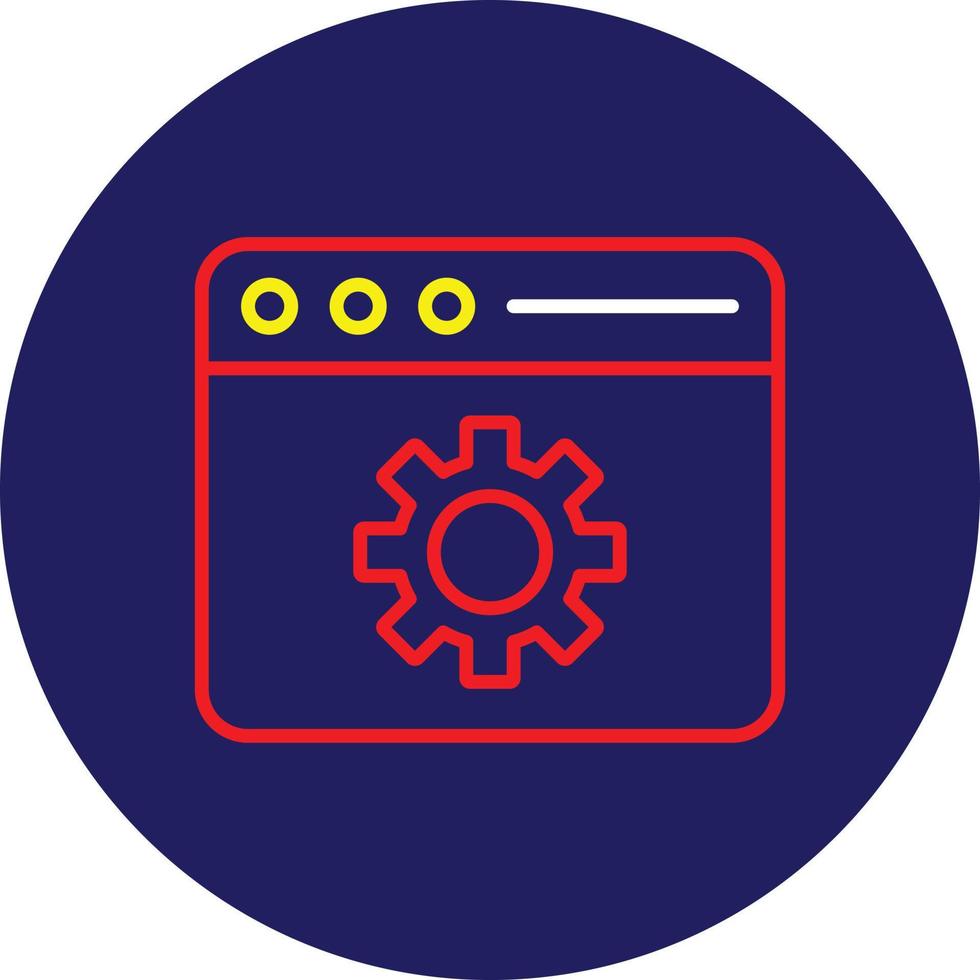 Under Construction Line Multicolor vector