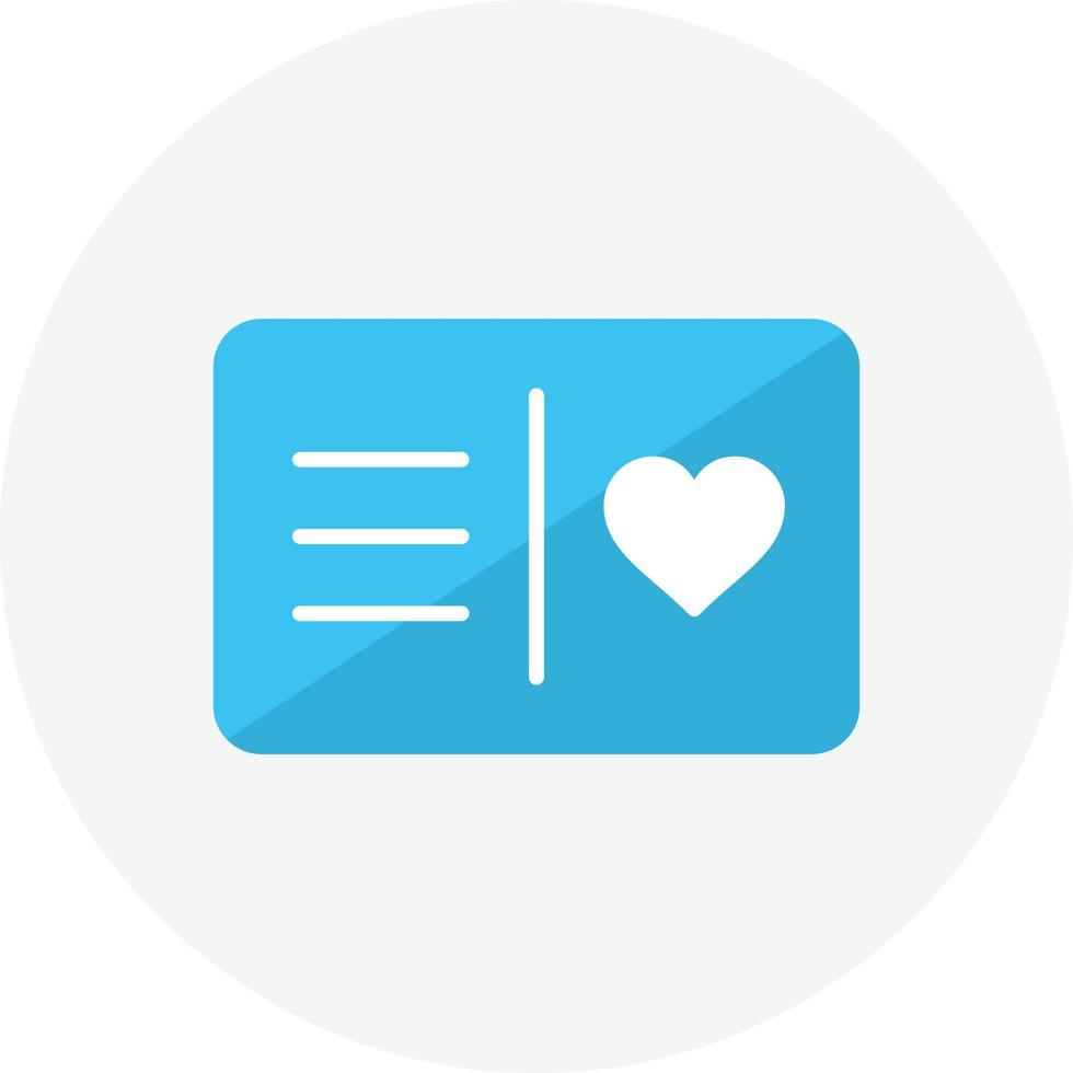 Postcard Flat Circle vector