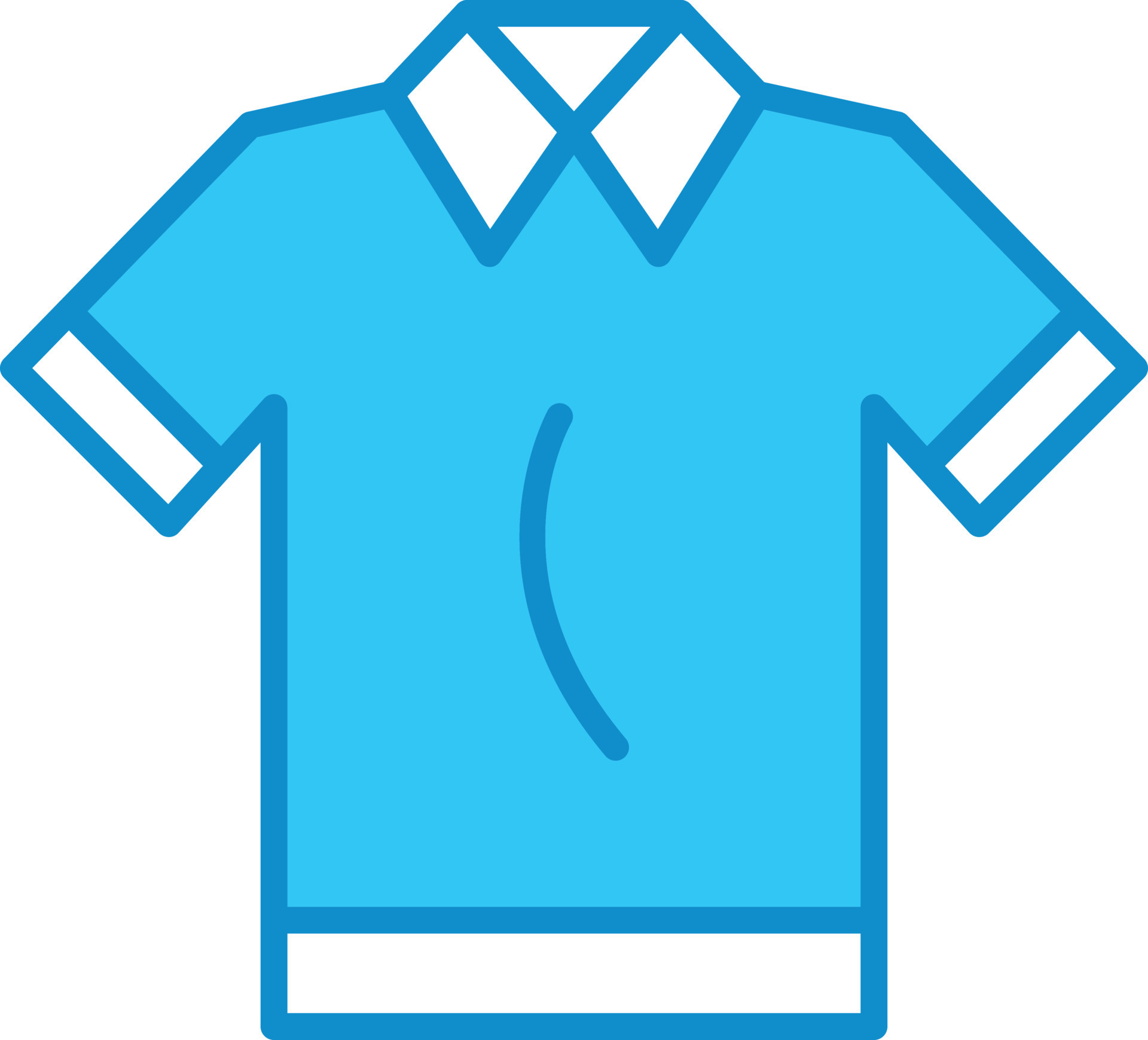 Polo Shirt Line Filled Blue 9582624 Vector Art at Vecteezy