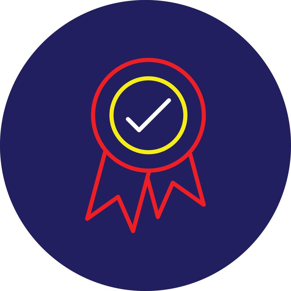 Badge Line Multicolor vector