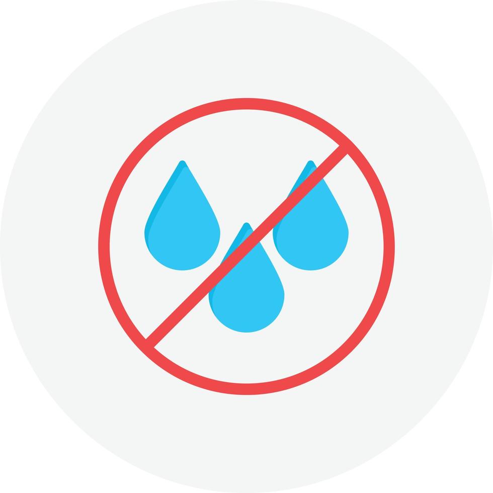 No Water Flat Circle vector