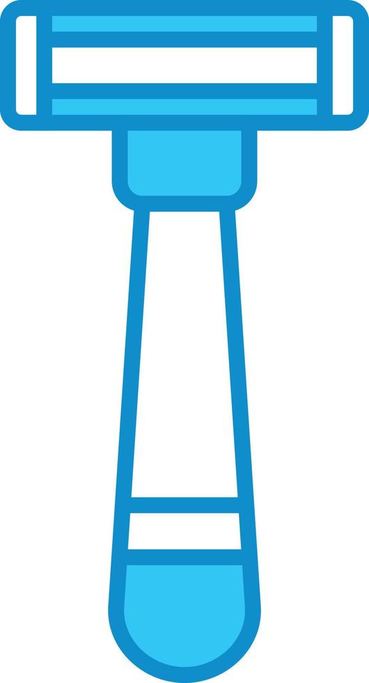 Razor Line Filled Blue vector