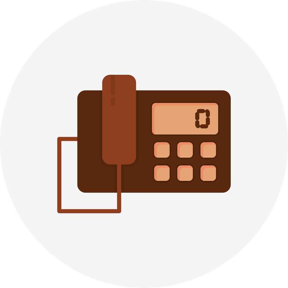 Telephone Flat Circle vector