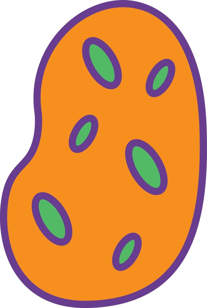 Potato Line Filled Two Color vector