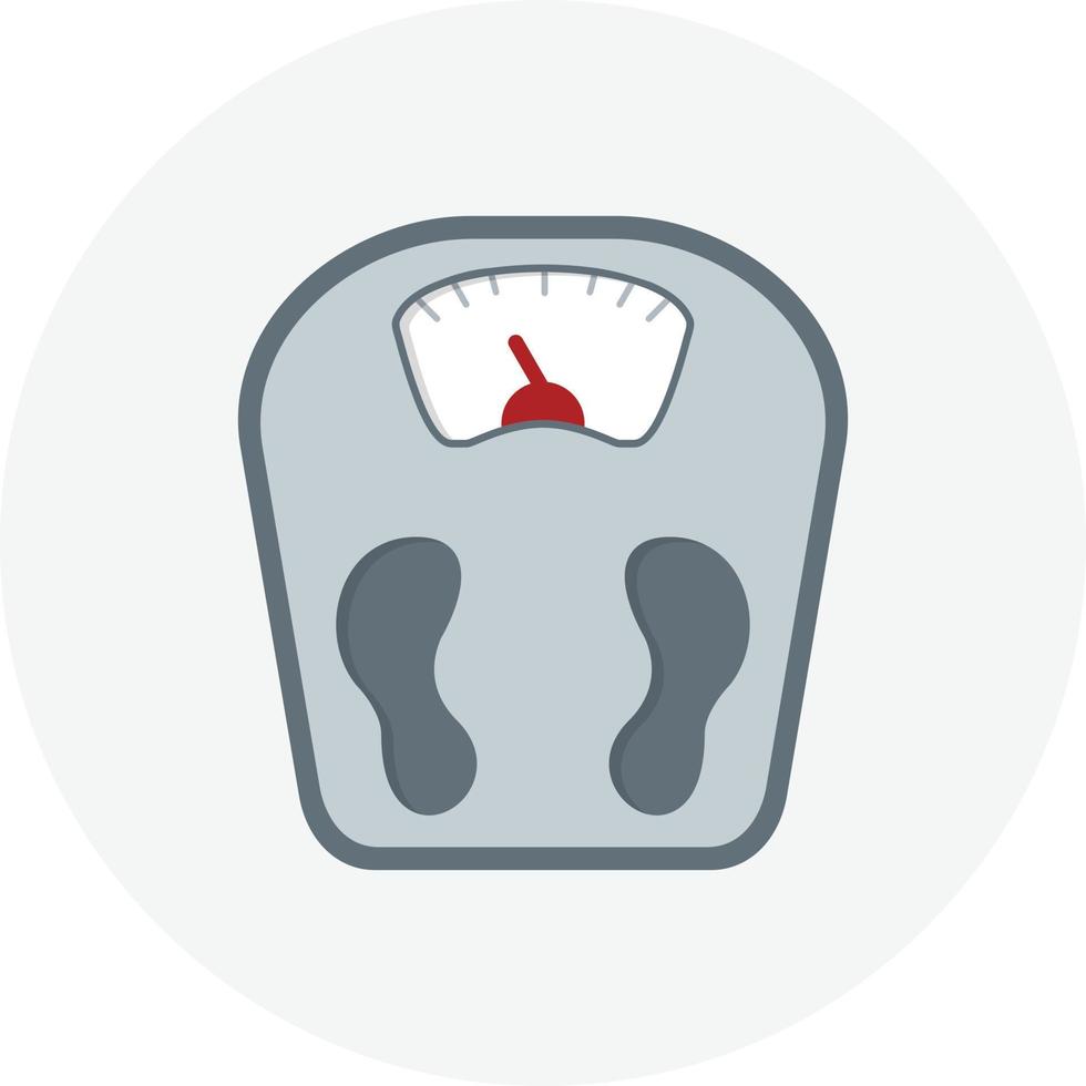 Weight Scale Flat Circle vector