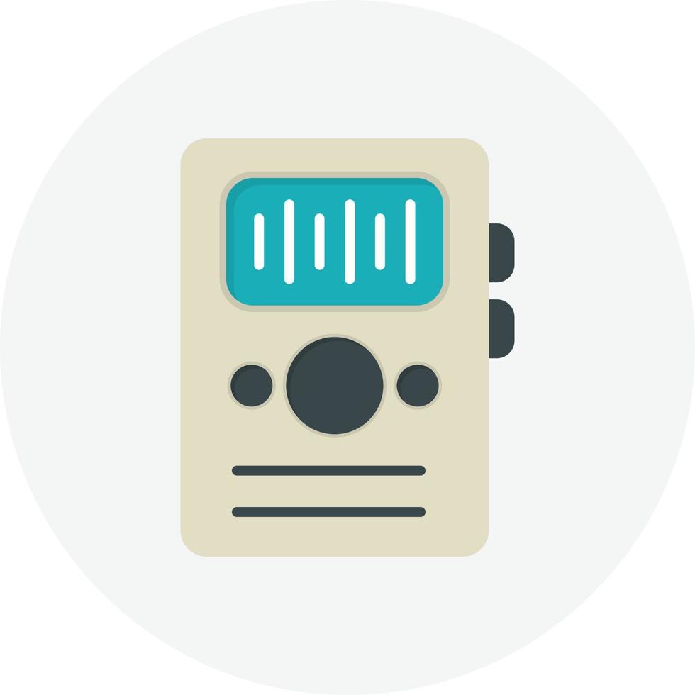 Dictaphone Flat Circle vector