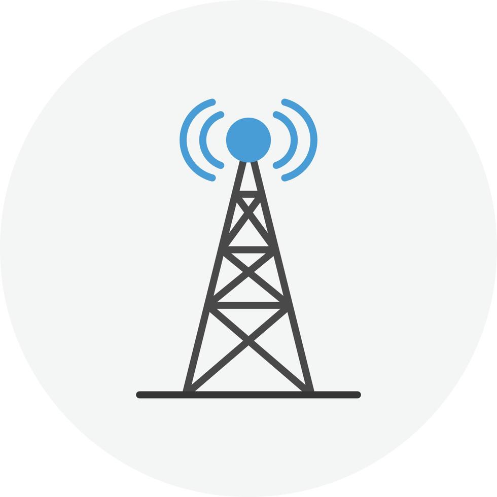 Signal Tower Flat Circle vector