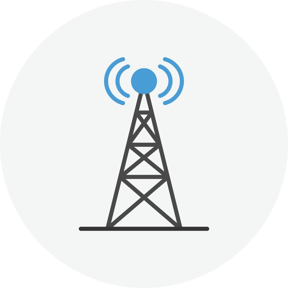 Signal Tower Flat Circle vector