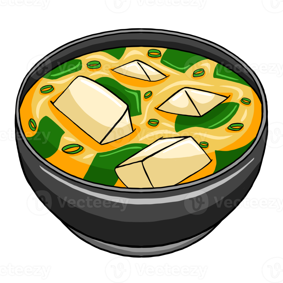 Miso Soup Japan Food Illustration png