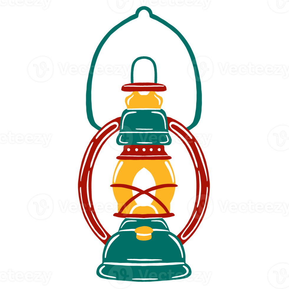 illustrazione della lampada lanterna vintage png