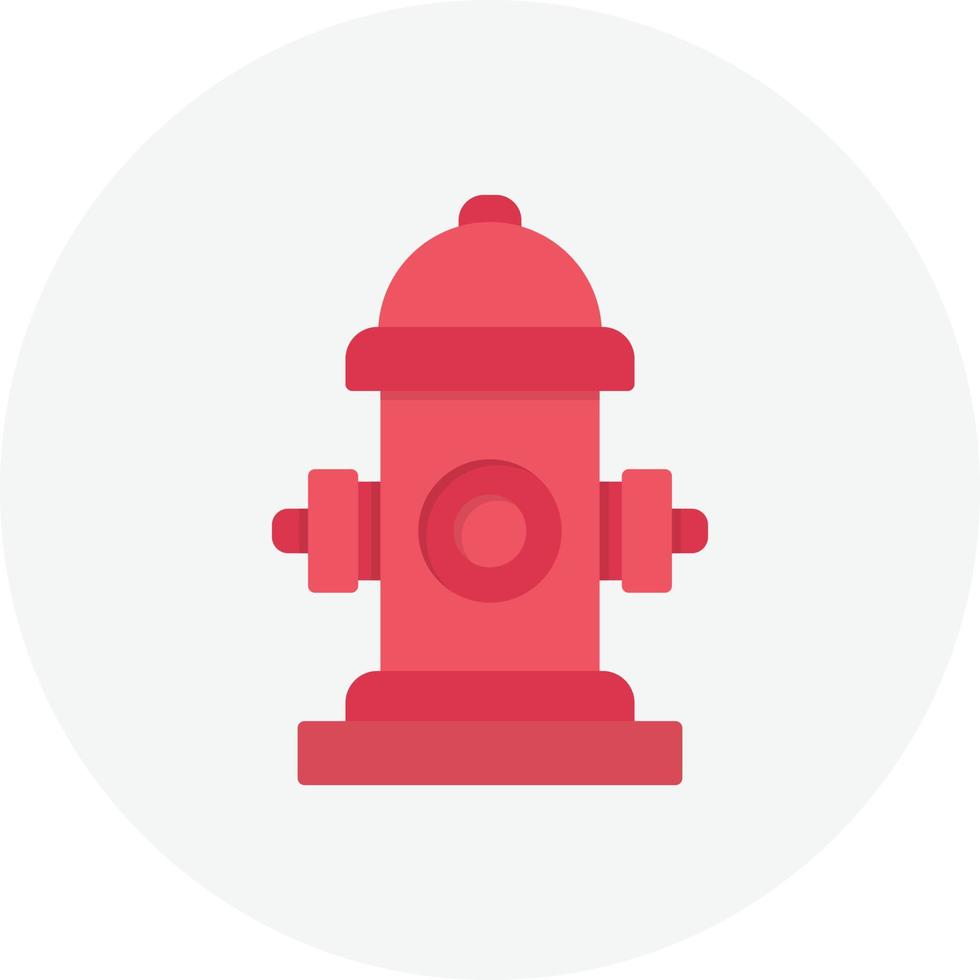 Fire Hydrant Flat Circle vector